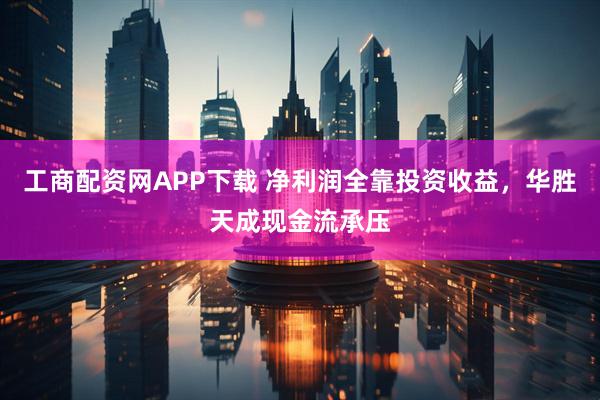 工商配资网APP下载 净利润全靠投资收益，华胜天成现金流承压